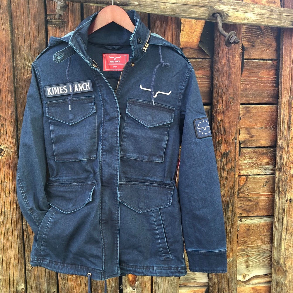Kimes Ranch Military Denim Jacket